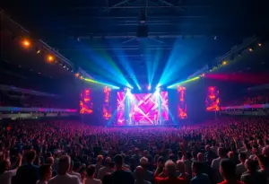 Fans enjoying the concert of Zach Bryan and Kings of Leon at a stadium