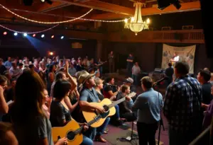 Crowd enjoying live country music at Acoustic Jam 2026 in Louisville