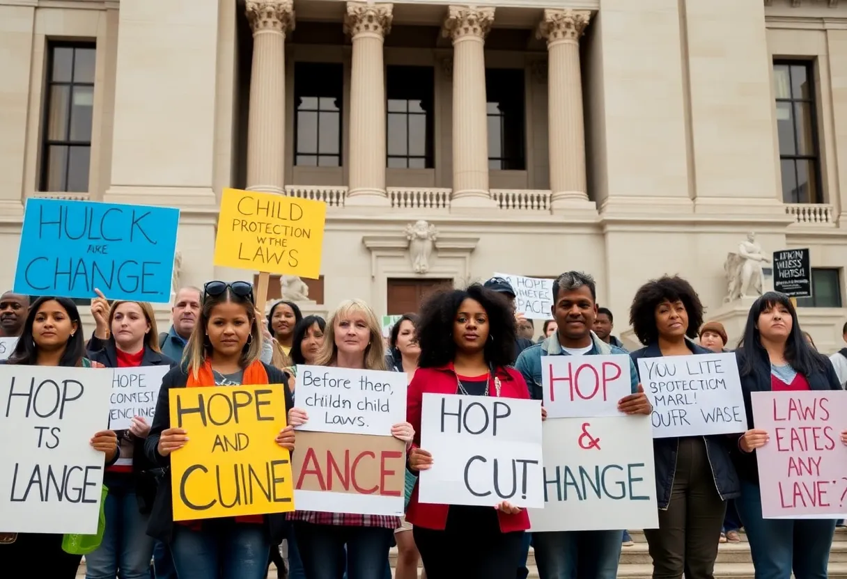 Citizens advocating for reforms on child protection laws