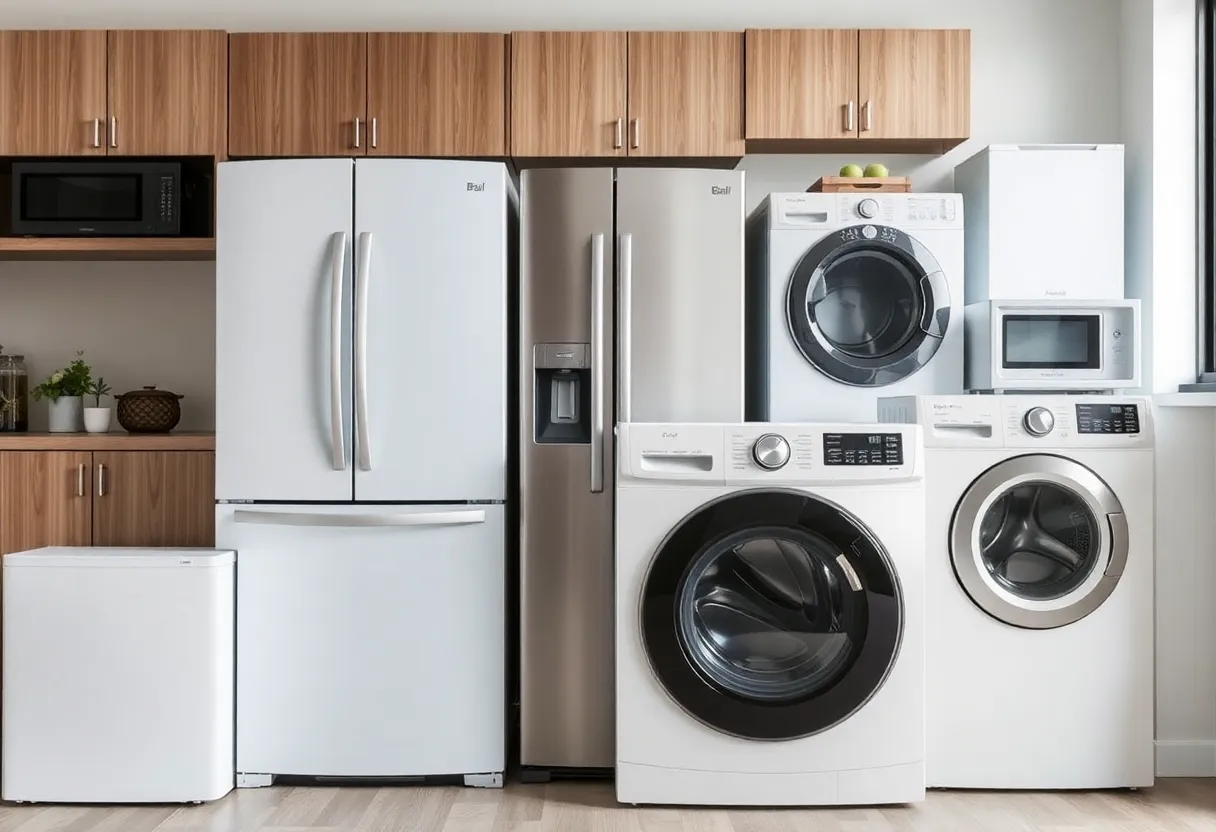 Home appliances in Louisville showing options for repair or replacement.