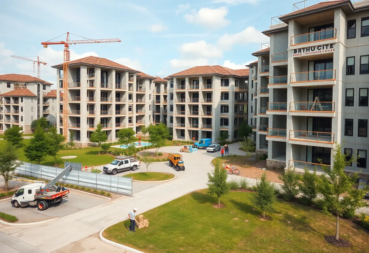 Under construction luxury apartments in Louisville, KY