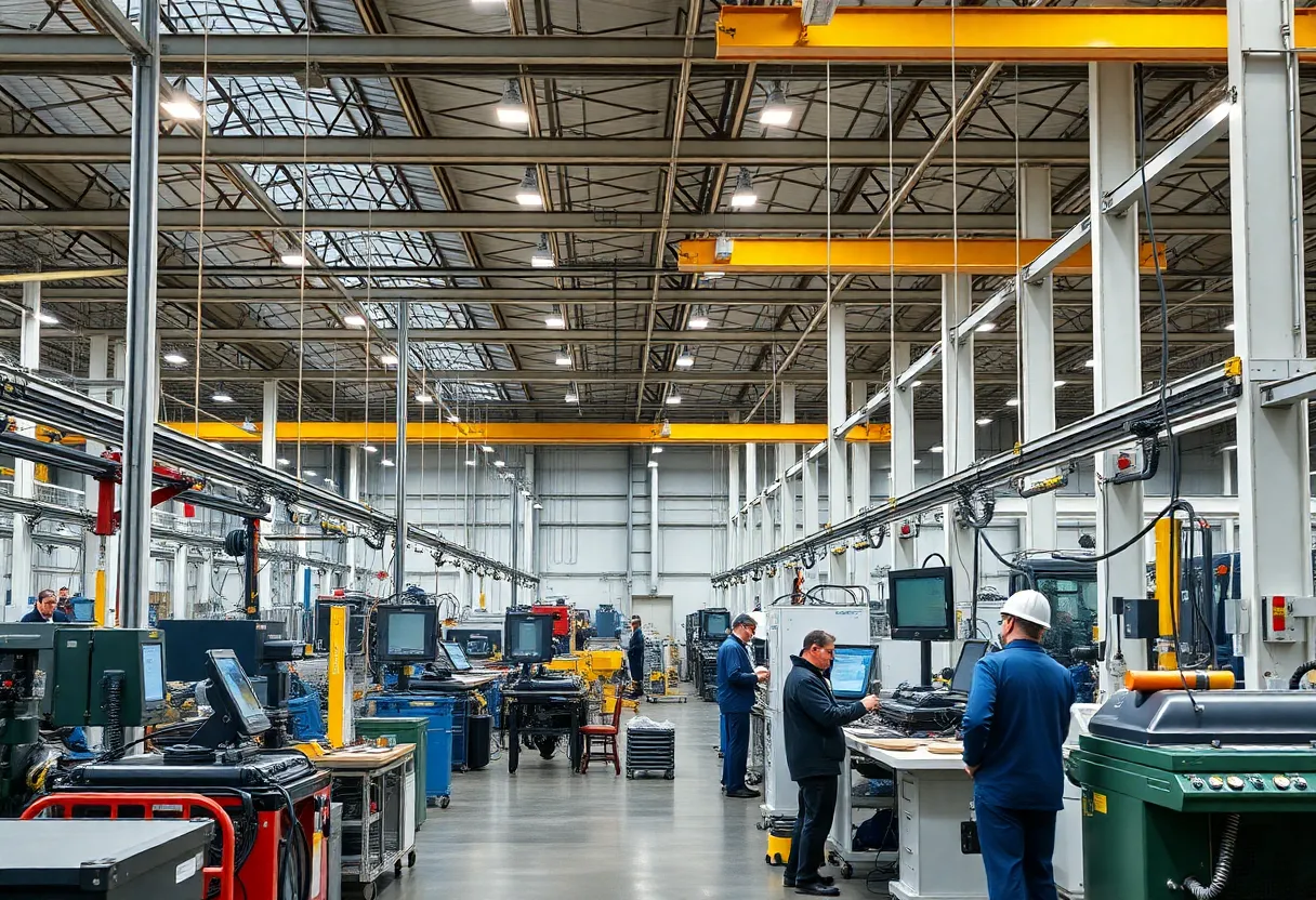 Brown-Forman manufacturing facility engaged in production