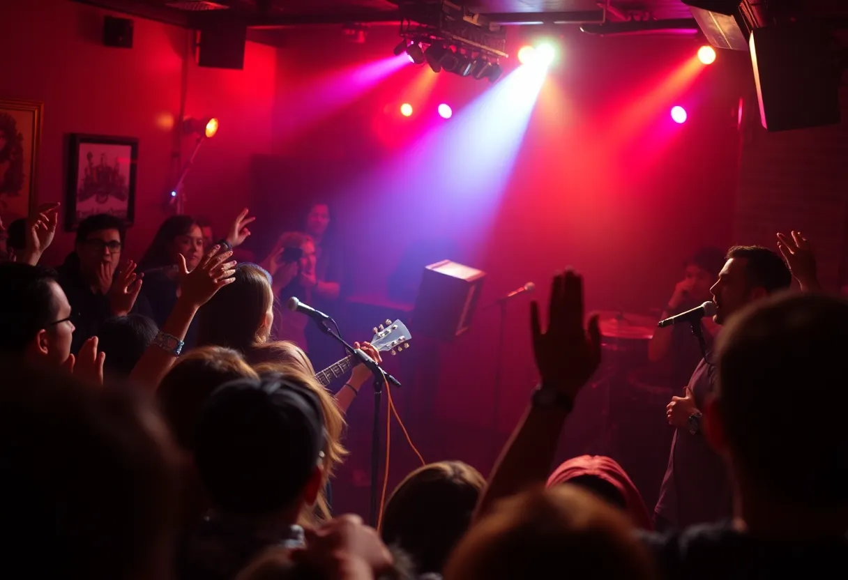 Live performance by Christen Ball at a Sofar Sounds concert in Louisville