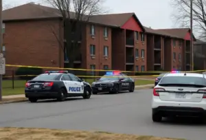Police presence at Colonial Oaks Apartments in Louisville