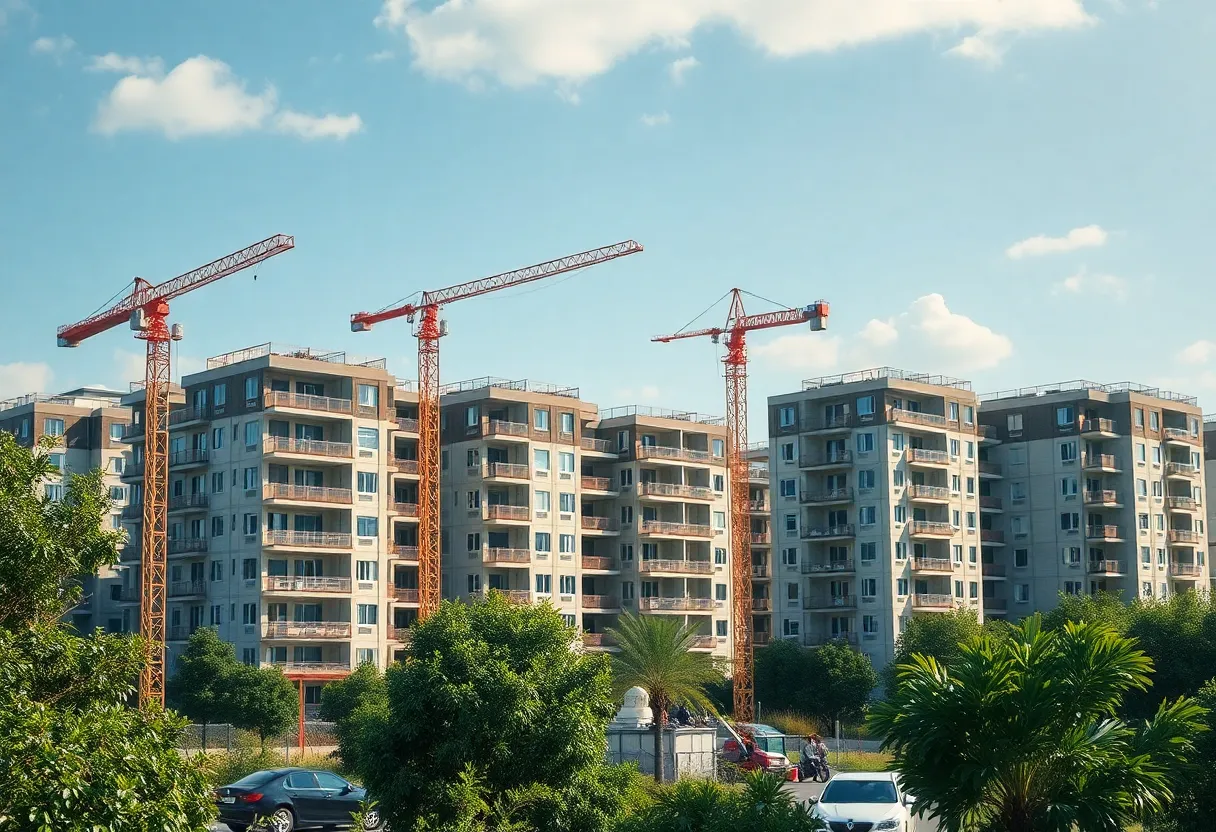 Construction site for Dosker Manor Redevelopment in Louisville, Kentucky.
