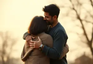 Reunion of a family after a long disappearance