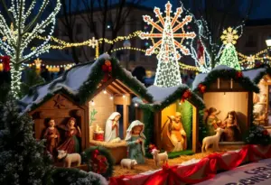 Diverse nativity scenes displayed at the Festival of Nativities in Louisville
