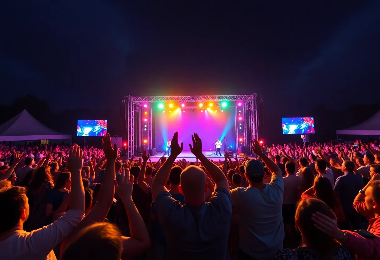 Crowd enjoying Forrest Frank's 'The Jesus Generation Tour' concert