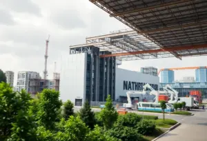 Rendering of Foxconn's new manufacturing facility in Louisville, Kentucky