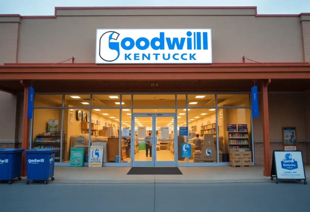 Exterior view of the new Goodwill Kentucky store in Valley Station, Louisville.