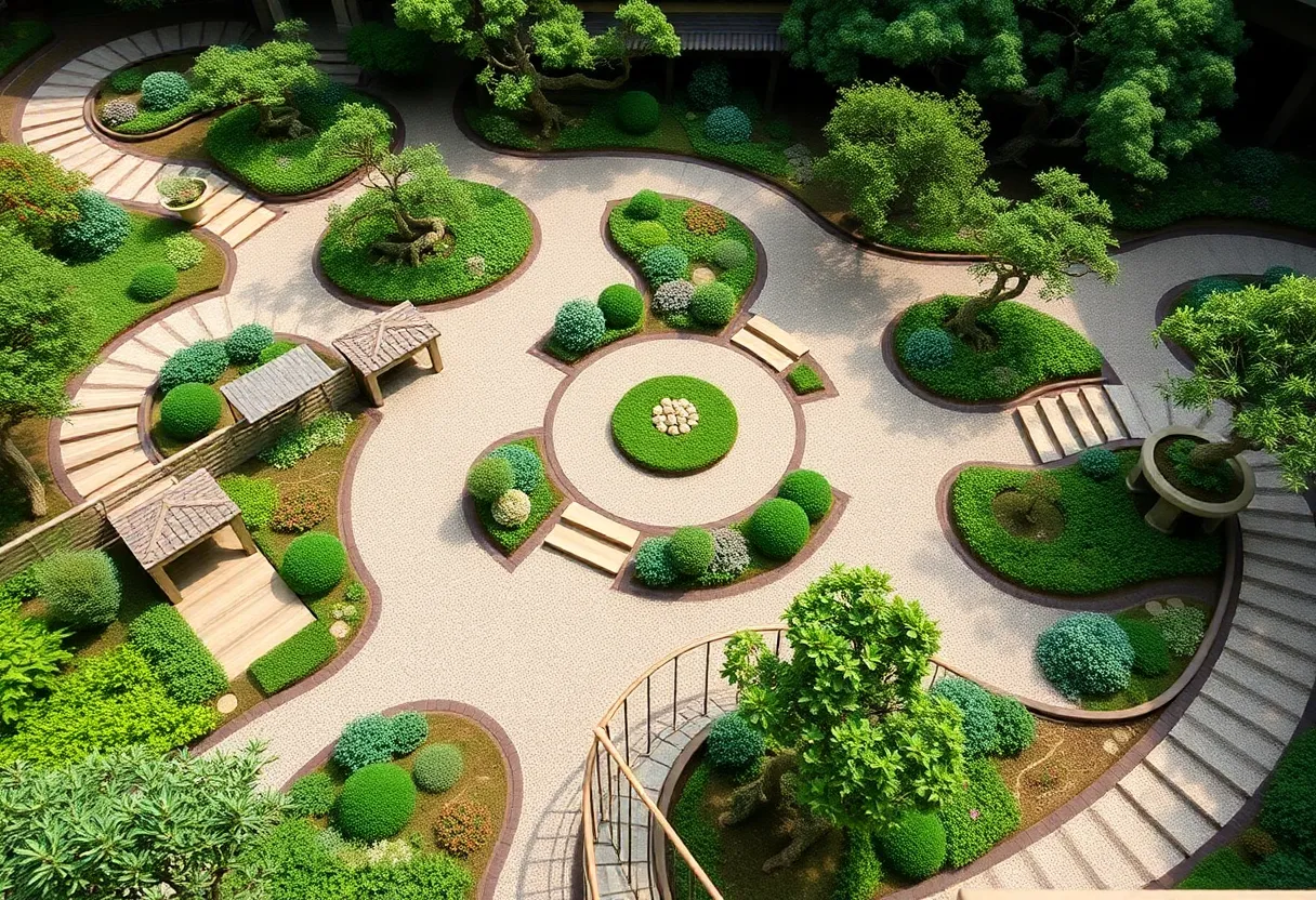 Conceptual design of the Graeser Family Bonsai Garden at Waterfront Botanical Gardens