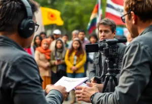 Journalist reporting on immigration issues and media integrity