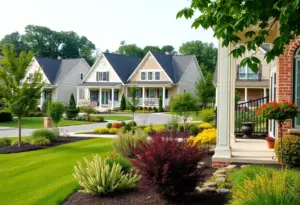 Beautiful suburban homes in Jefferson County, Kentucky