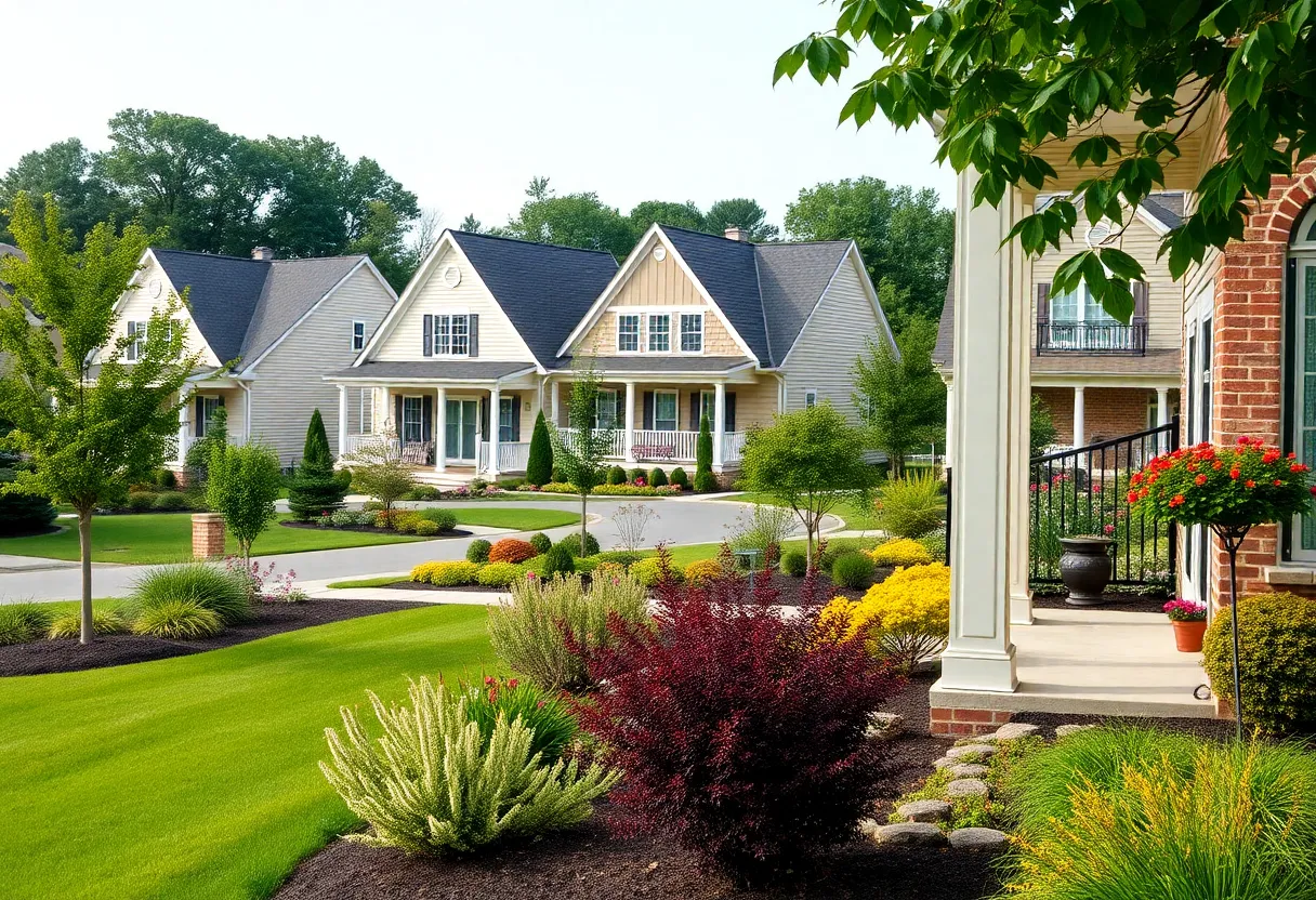 Beautiful suburban homes in Jefferson County, Kentucky