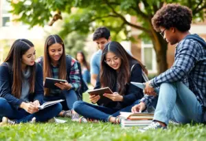 Students studying together at KCTCS campus