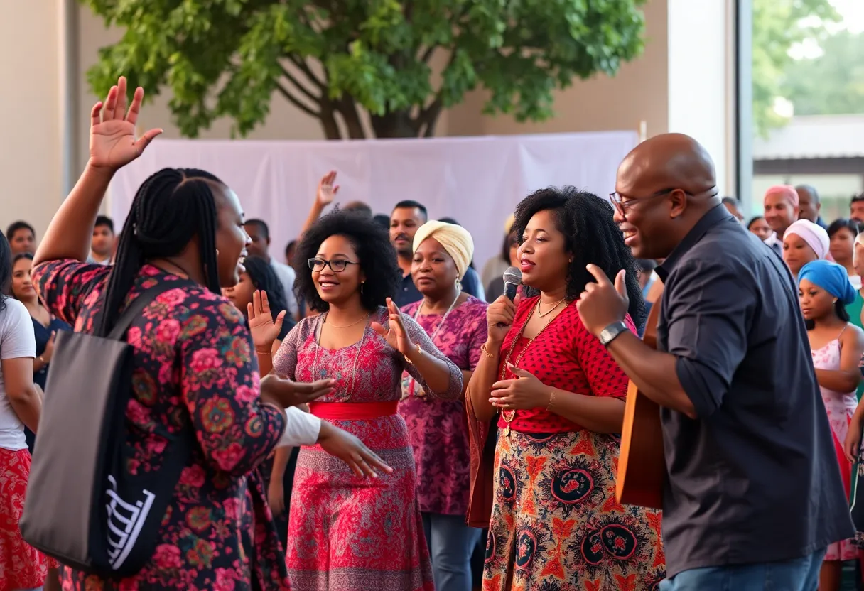 Community gathering for Keepers of the Dream event celebrating local leaders.