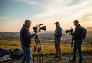 Local filmmakers in Kentucky collaborating on a documentary project