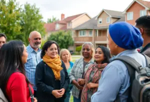 Community meeting discussing housing initiatives in Kentucky