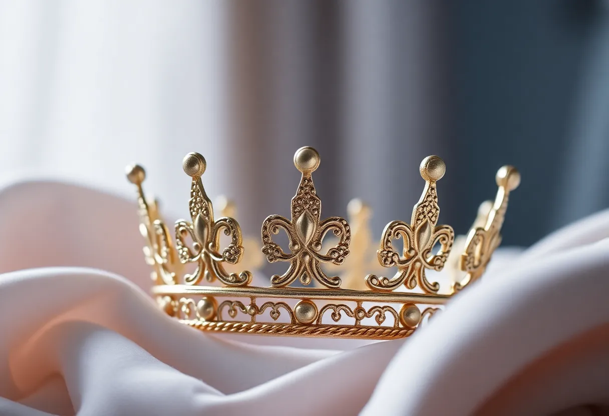 Symbol of early cancer detection awareness with royal elements