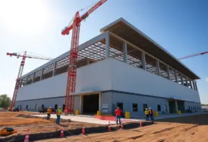 Construction site of Kroger distribution center