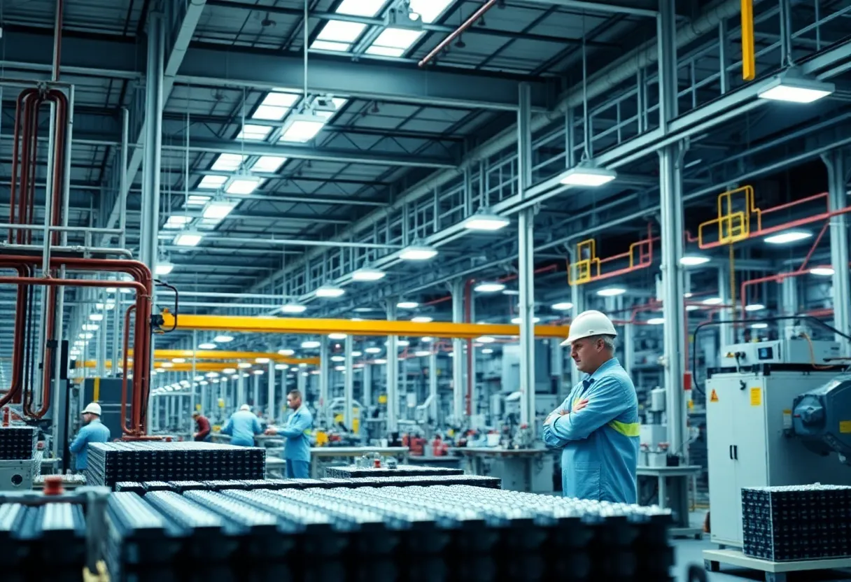 A manufacturing facility in Louisville focused on battery production