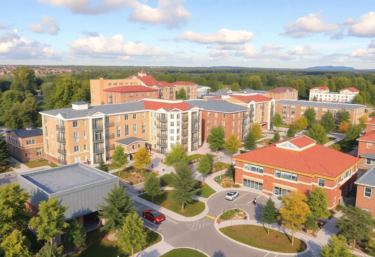 Rendering of the Louisville Community Care Campus