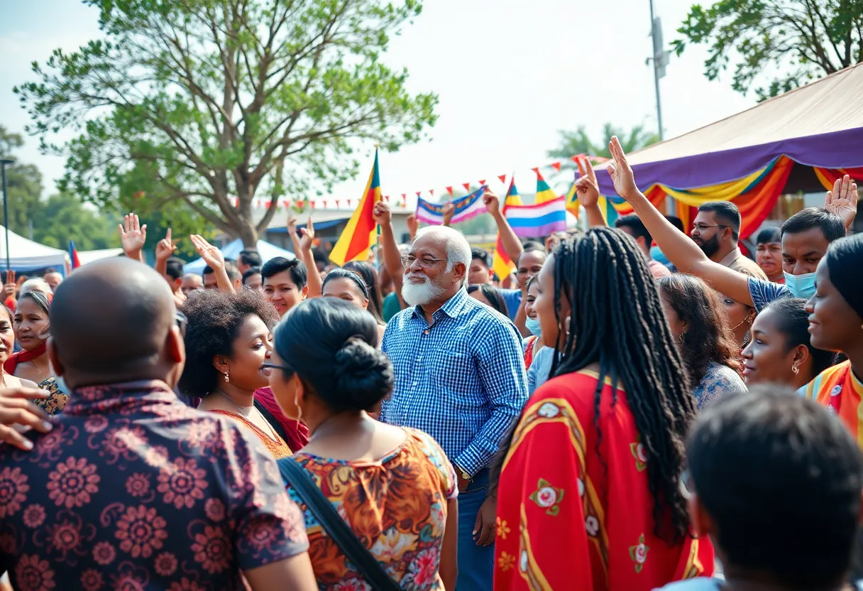 Community members celebrating the Martin Luther King Jr. Freedom Award in Louisville