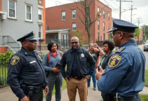 Residents of Louisville engaged in discussions about local crime and safety.
