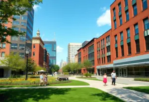 Families enjoying new parks and community spaces in Louisville