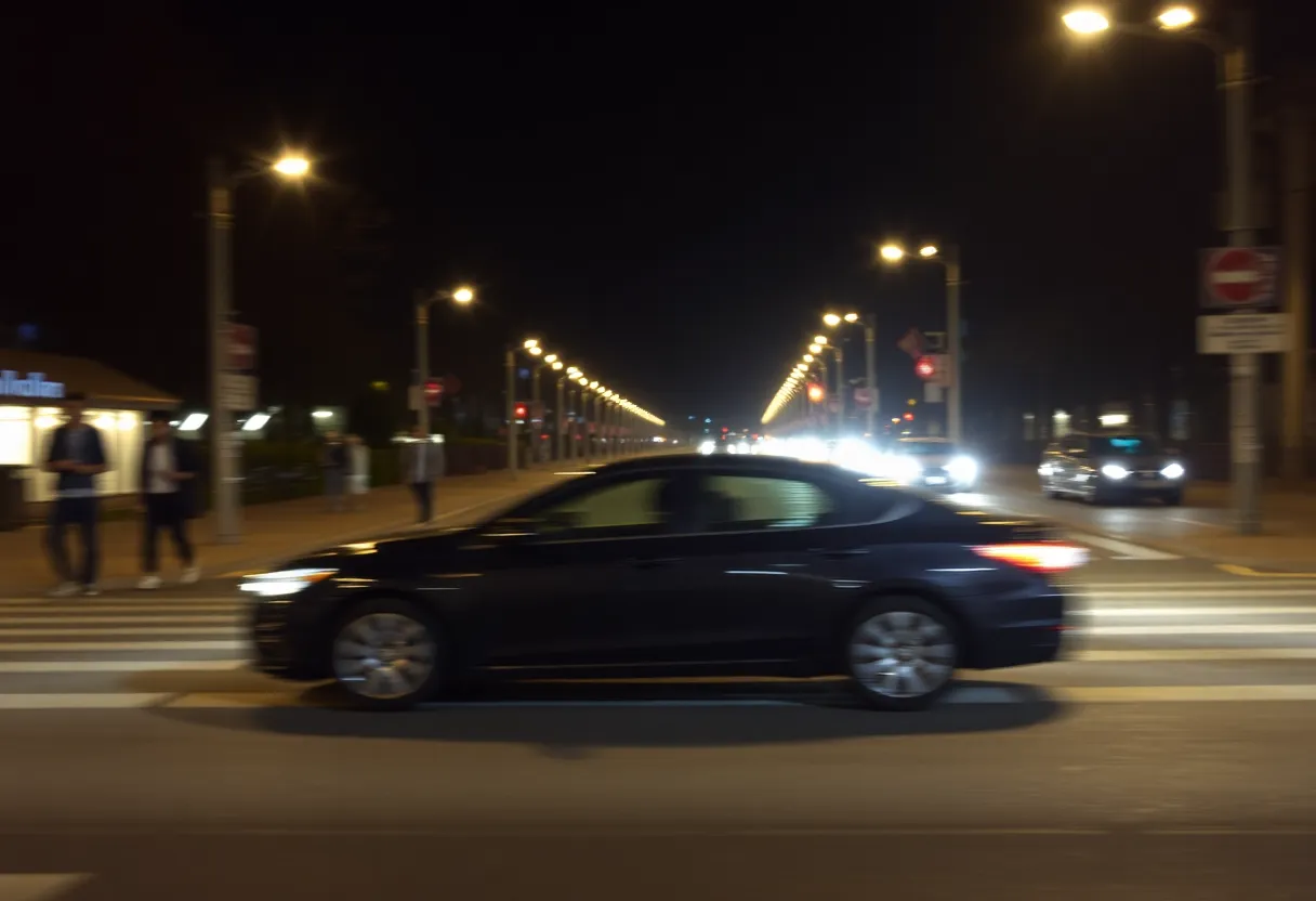 Street in Louisville where a hit-and-run incident occurred