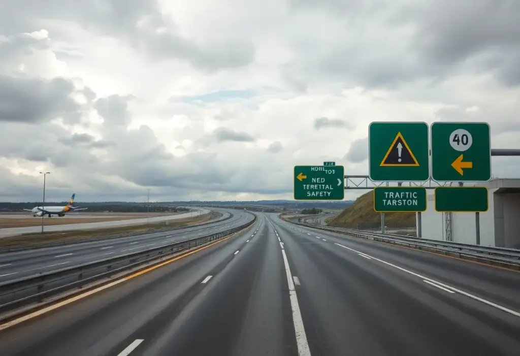 Interstate 264 ramp near Louisville airport