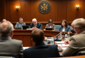 Louisville Metro Council members discussing law enforcement mask ordinance