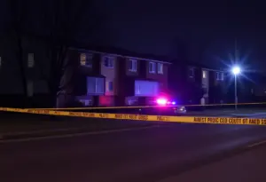 Police investigation at Avenue Plaza Apartments in Louisville