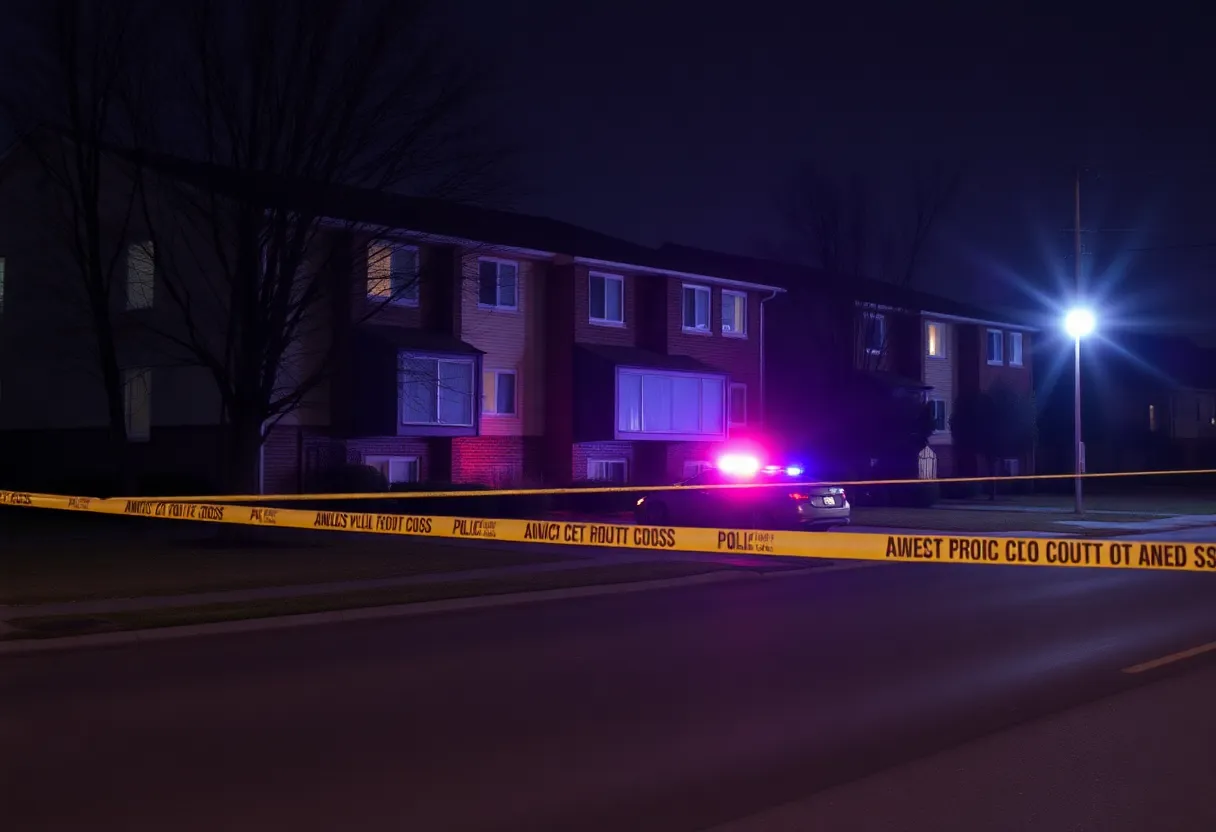 Police investigation at Avenue Plaza Apartments in Louisville