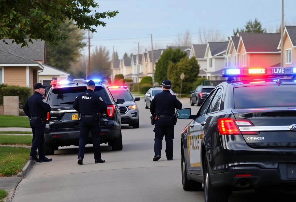 Police officers responding to a shooting incident
