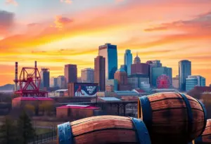 Vibrant skyline of Louisville representing economic resilience