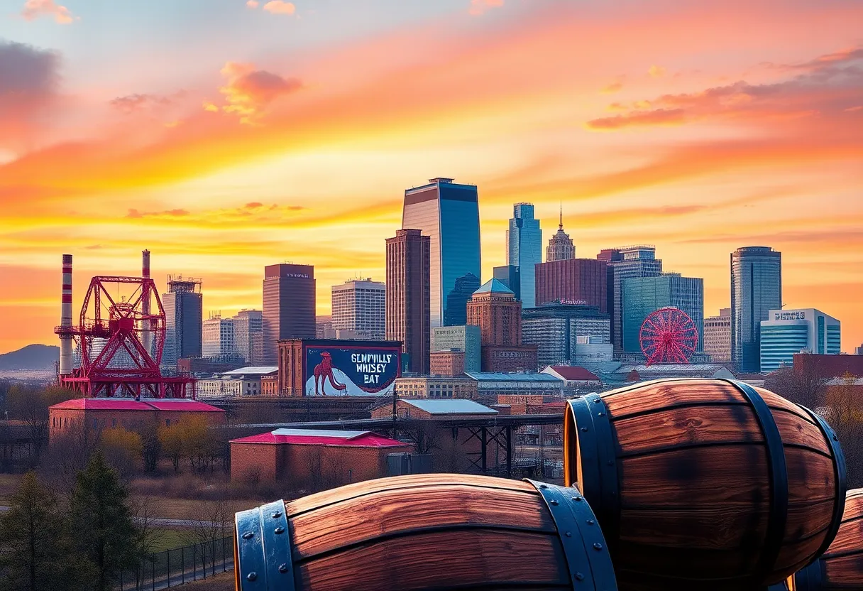 Vibrant skyline of Louisville representing economic resilience
