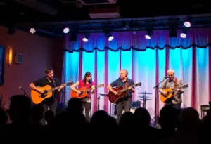Acoustic performance by NEEDTOBREATHE at an intimate venue.