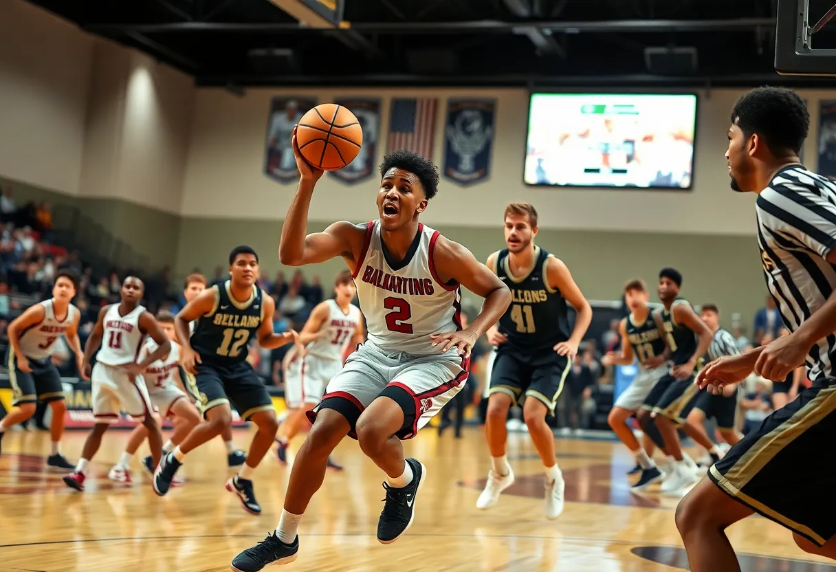 North Carolina Tar Heels playing against Kentucky Wildcats in basketball