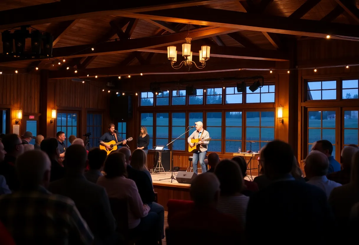 Audience enjoying a country music performance at the North of Nashville Songwriters Series.