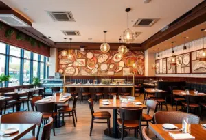 Interior of OUTCAST Fish and Oyster Bar undergoing rebranding