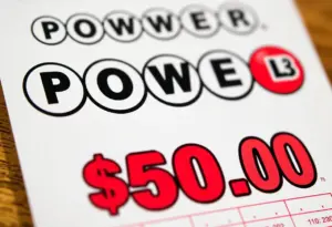 Powerball lottery ticket showing a jackpot of $1.25 billion