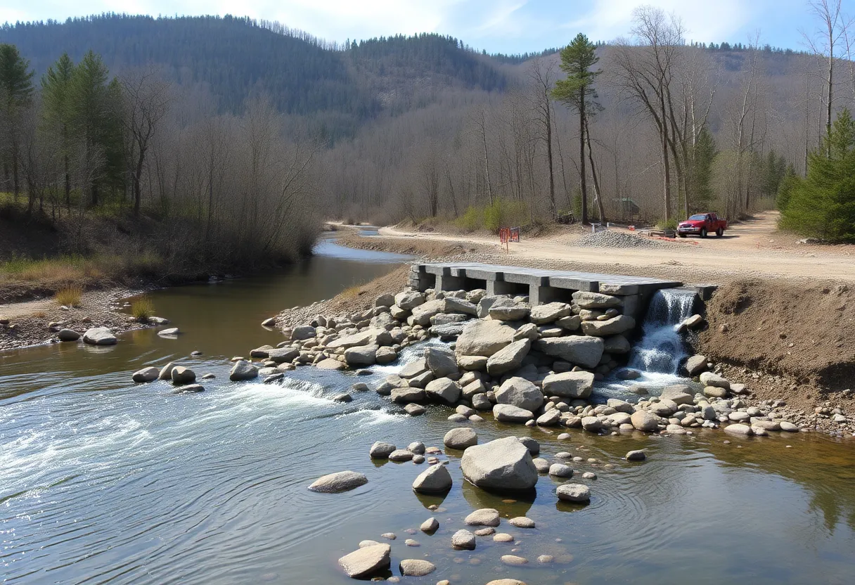 Image showing Silver Creek where Providence Mill Dam is to be removed.