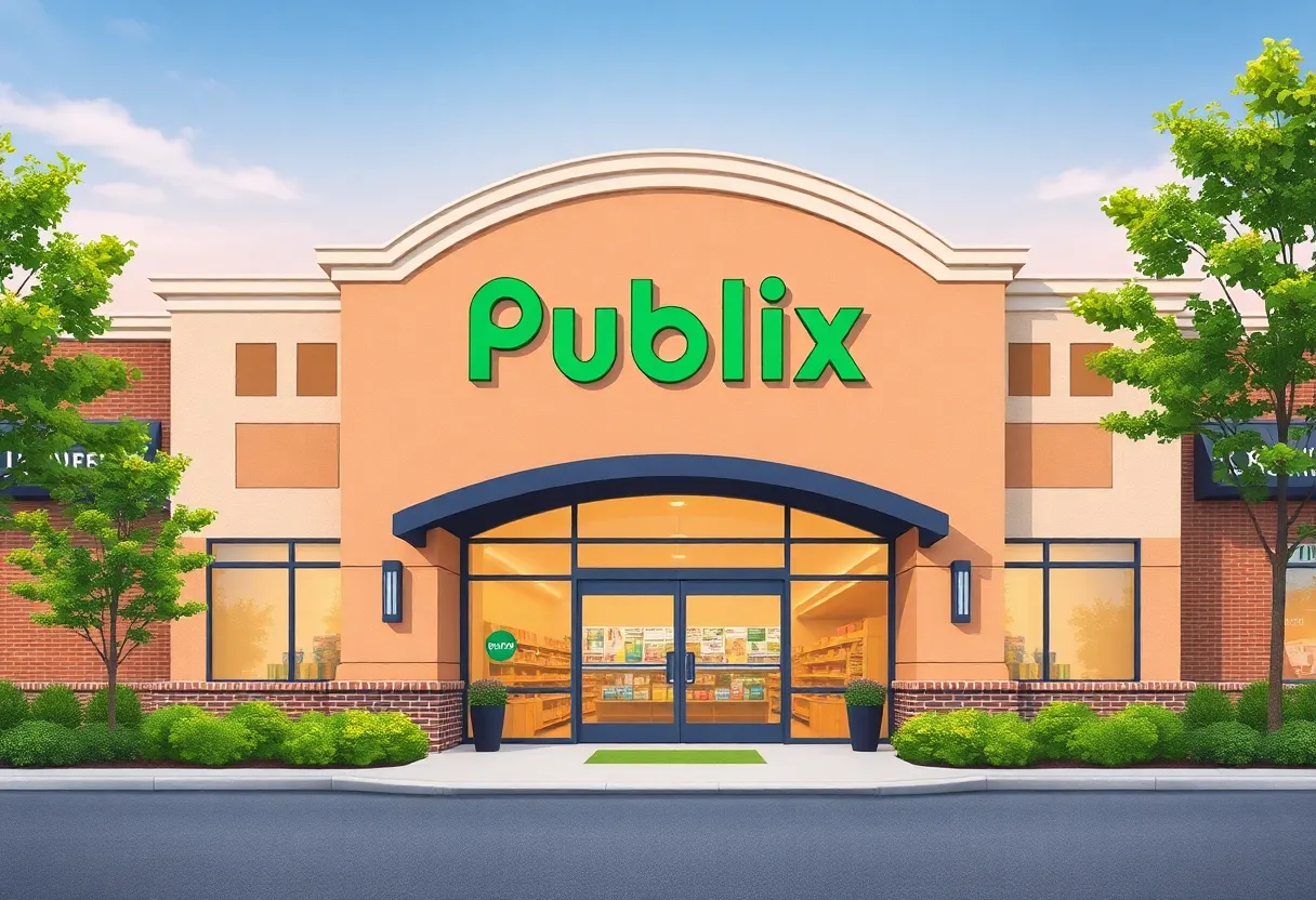 Illustration of Publix Supermarket in Somerset, Kentucky