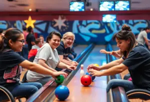 Athletes competing at the Special Olympics Kentucky Bowling Tournament