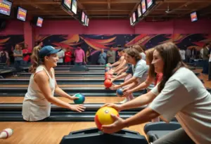Athletes competing at the Special Olympics Kentucky State Bowling Tournament