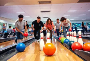 Athletes competing at the Special Olympics Kentucky State Bowling Tournament