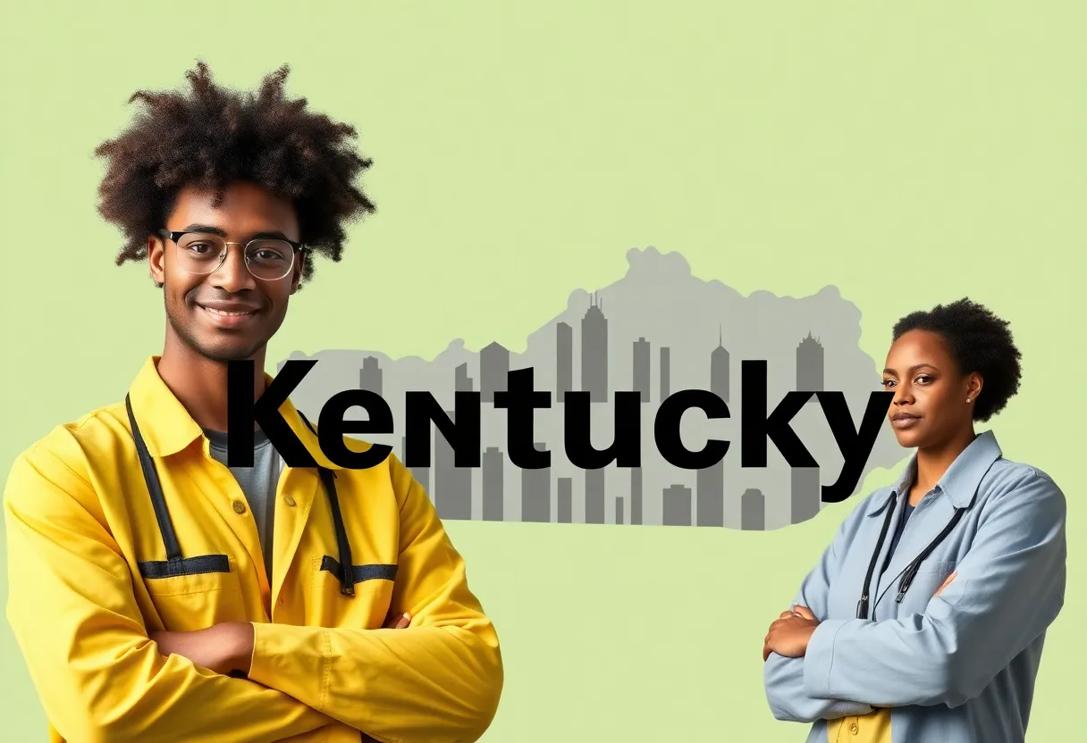Creative depiction of talent attraction marketing in Kentucky