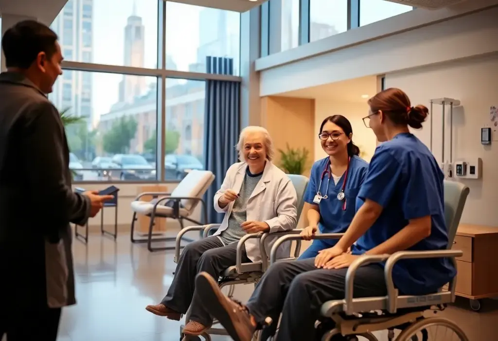 Exterior view of UofL Health - Frazier Rehabilitation Institute showcasing modern architecture