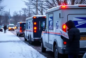 Residents in Louisville waiting for USPS deliveries amidst holiday shipping delays.